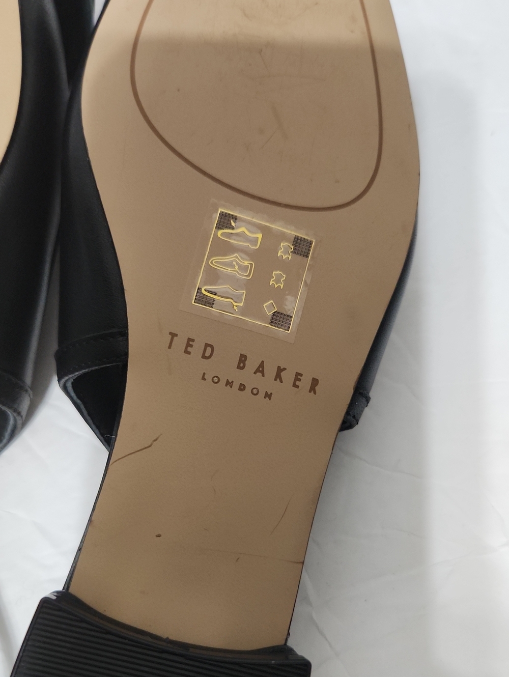 NWOB Ted Baker London Lili Rose Pointed Toe Slingbacks Flat. Size 6.5 - Picture 12 of 15